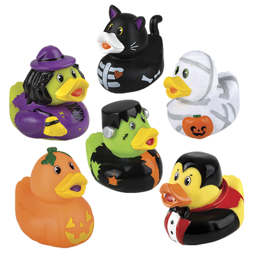 HALLOWEEN RUBBER DUCKIES 2"