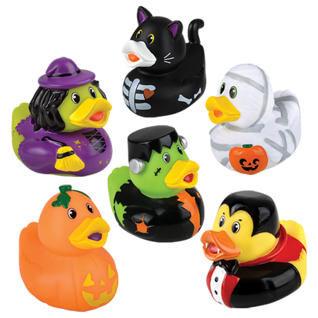 HALLOWEEN RUBBER DUCKIES 2"