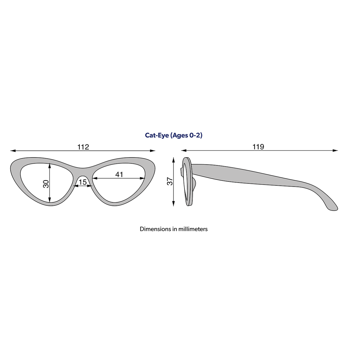 Classic Tortoise Cat-Eye Sunglasses for Babies and Kids