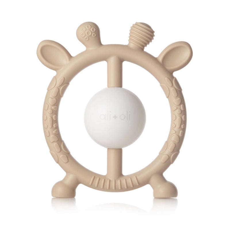 Giraffe Teether & Rattle Food-Grade Silicone Toy