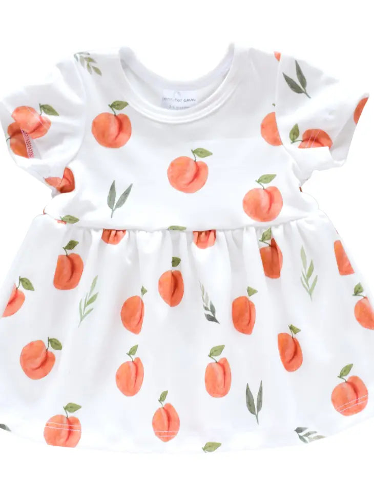 Organic Dress - peaches