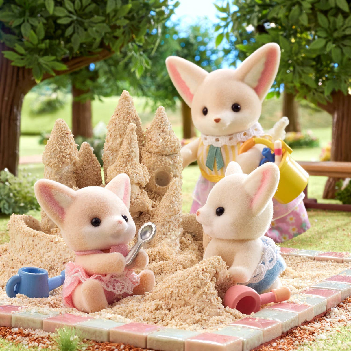 Calico Critters Fennec Fox Twins, 2 Collectible Doll Figures