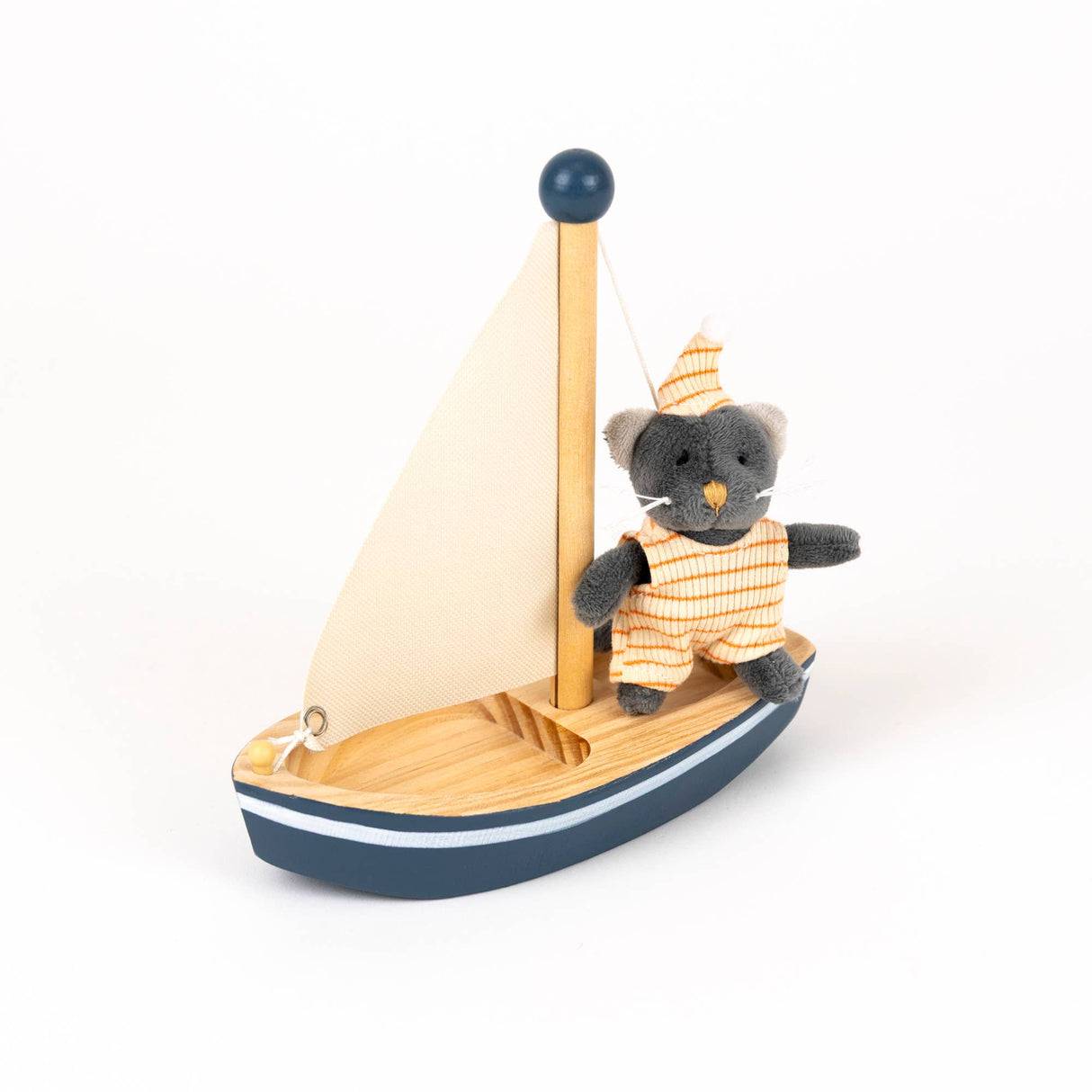 Malo the Cat in a Boat