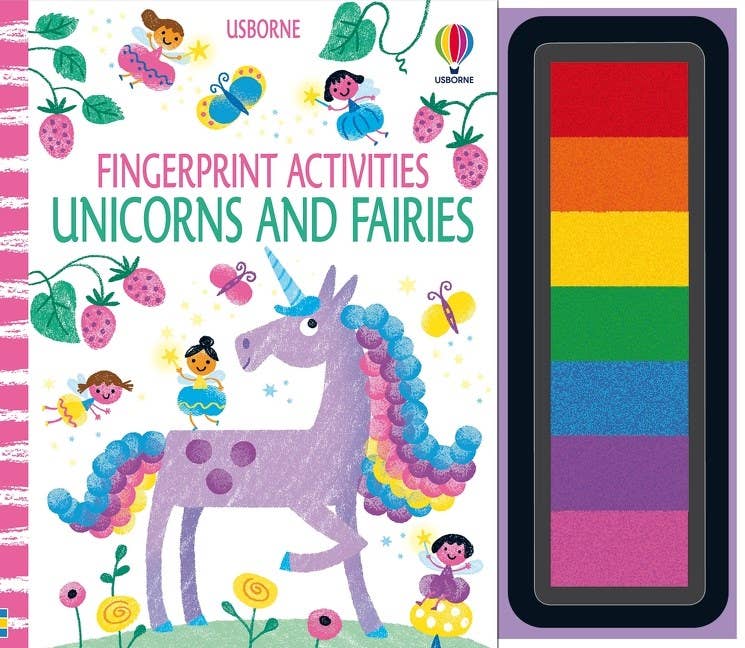 Fingerprint Activities Unicorns And Fairies : Usborne