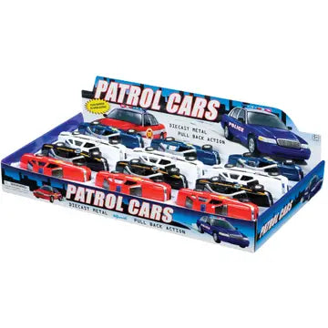 Pull Back Patrol Cars, Police, Fire Chief, Highway Patrol
