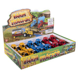 3.75" Diecast Pull Back Farm Tractors