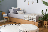 Knitted Cushion Little Oasis Nat - Grey
