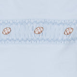 Tiny Tailgater Smocked Bubble - Light Blue