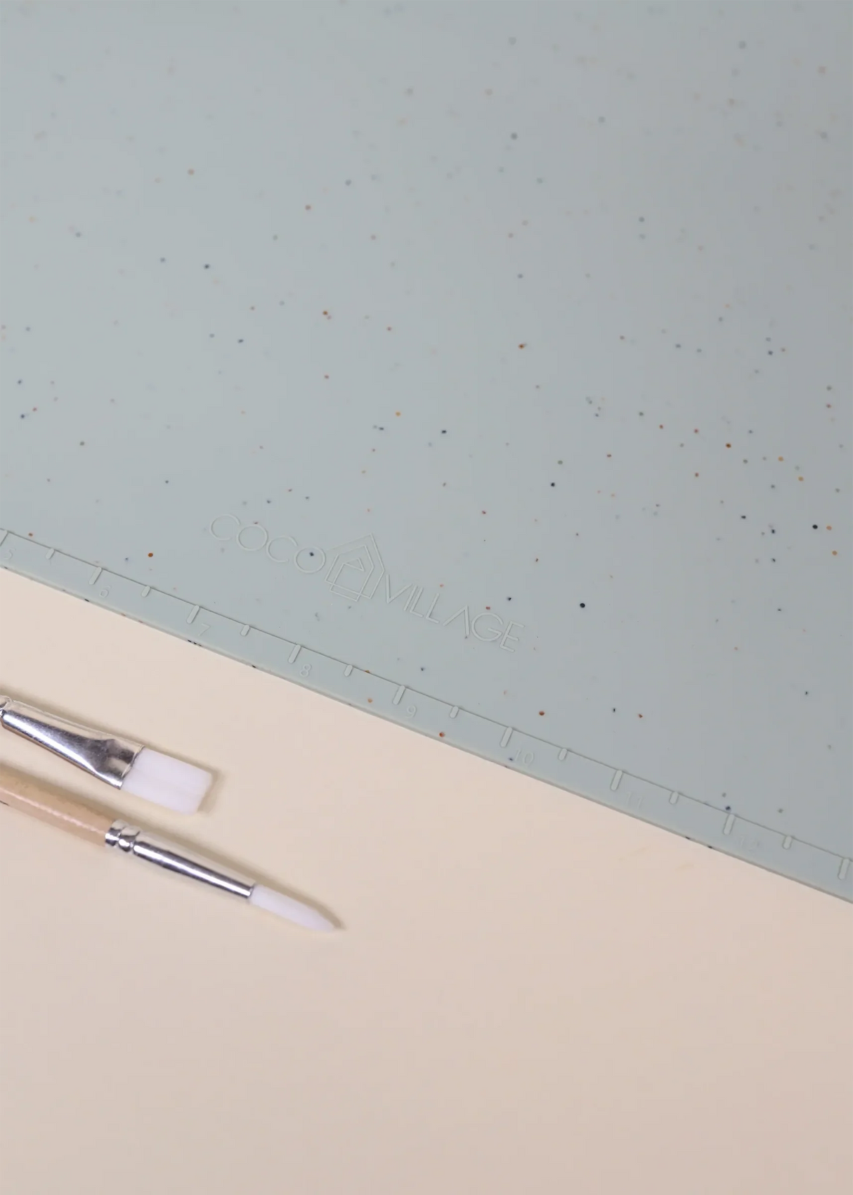 Art Painting Silicone Placemat Seafoam