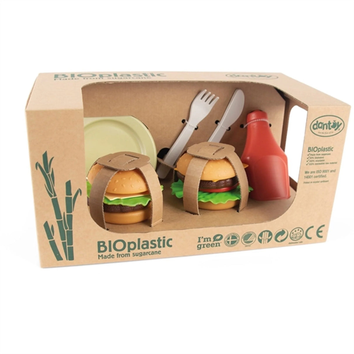 Dantoy BIO Burger Sustainable Bioplastic Playset