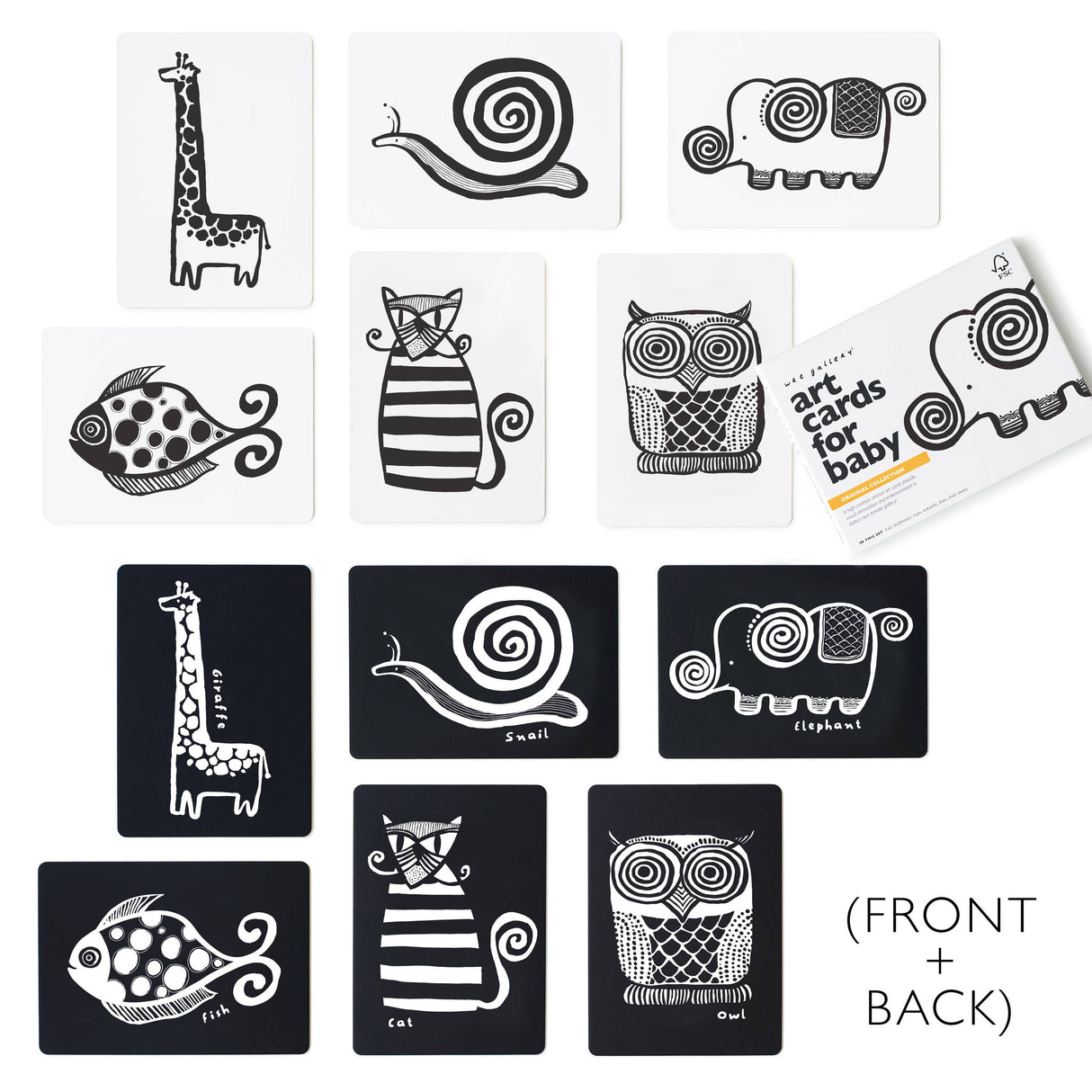 Art Cards for Baby - Original Animals