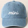 Mini Text Match with Dad and Mom Embroidery Cap