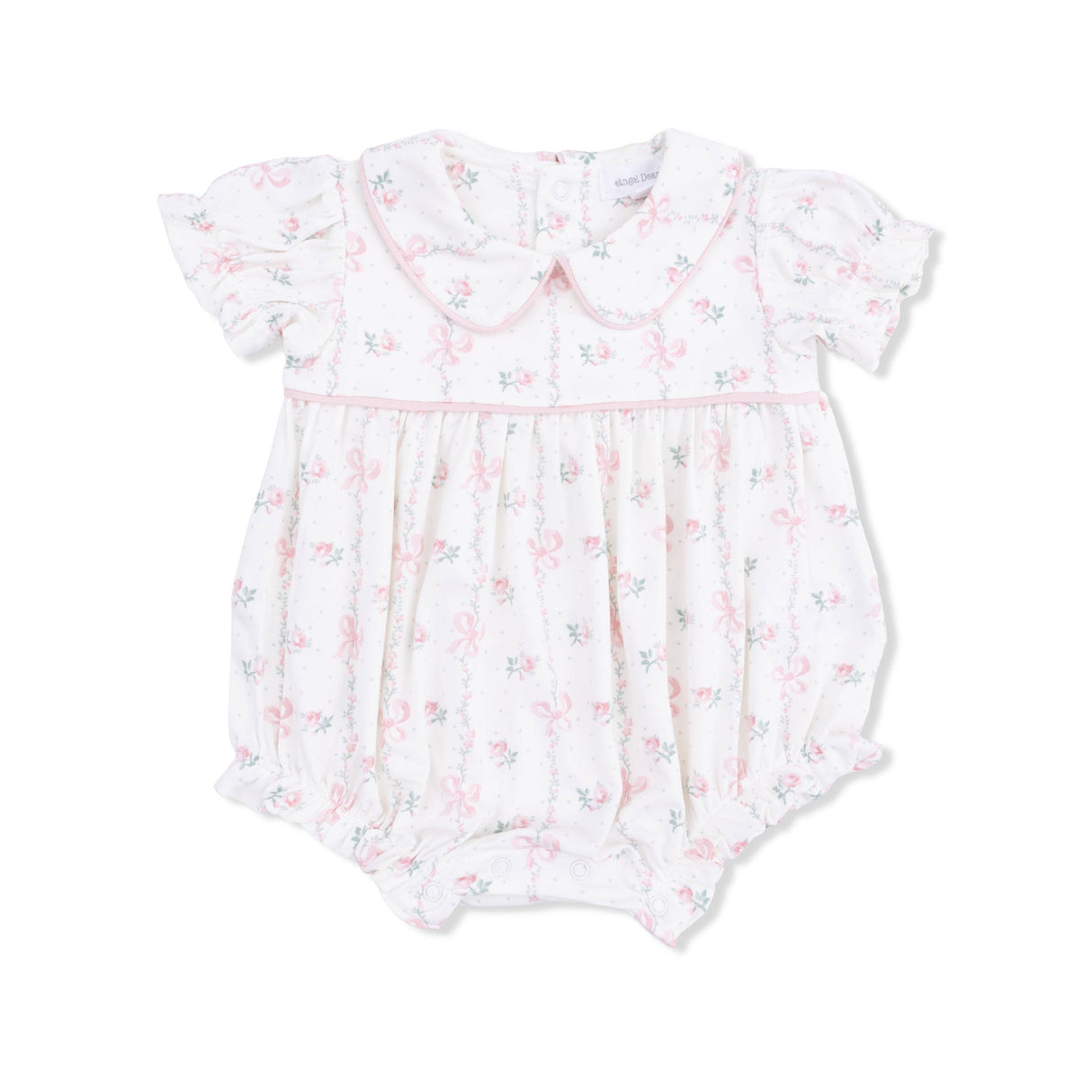 Dainty Buds and Bows - Classic Puff Sleeve Babydoll Bubble