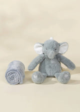 Elephant Plush Toy Snuggling Blanket