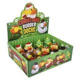 CHRISTMAS RUBBER DUCKIES 3.5"   12CT