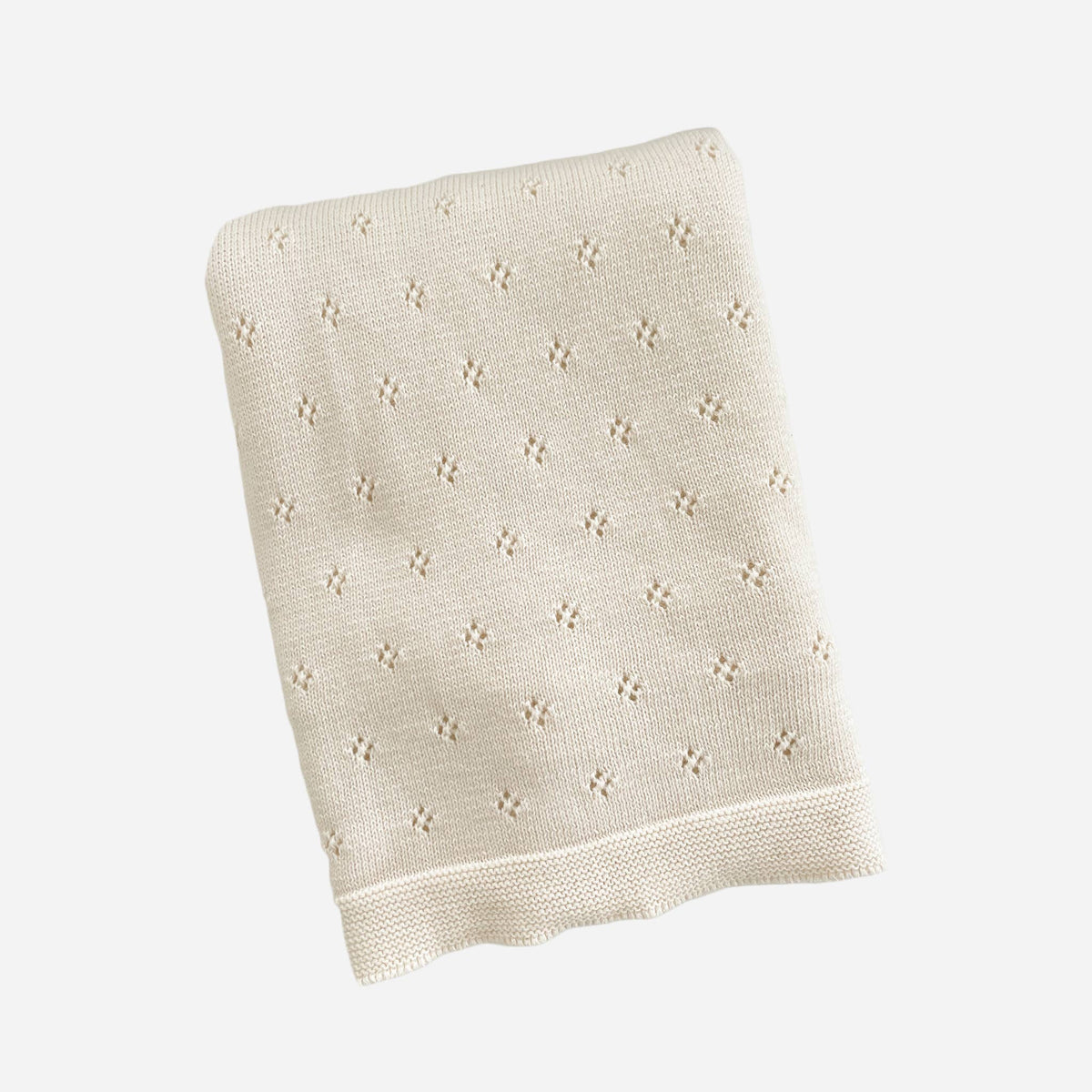 Heirloom Pique Blanket Cream Organic Cotton Baby Gift Summer
