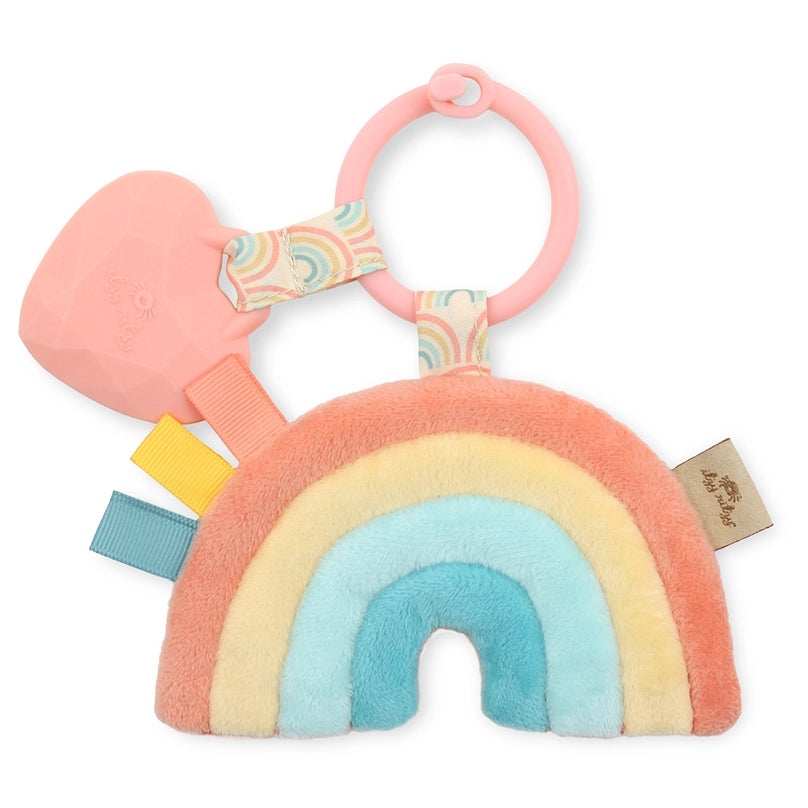 Itzy Pal™ Plush + Teether - Rainbow