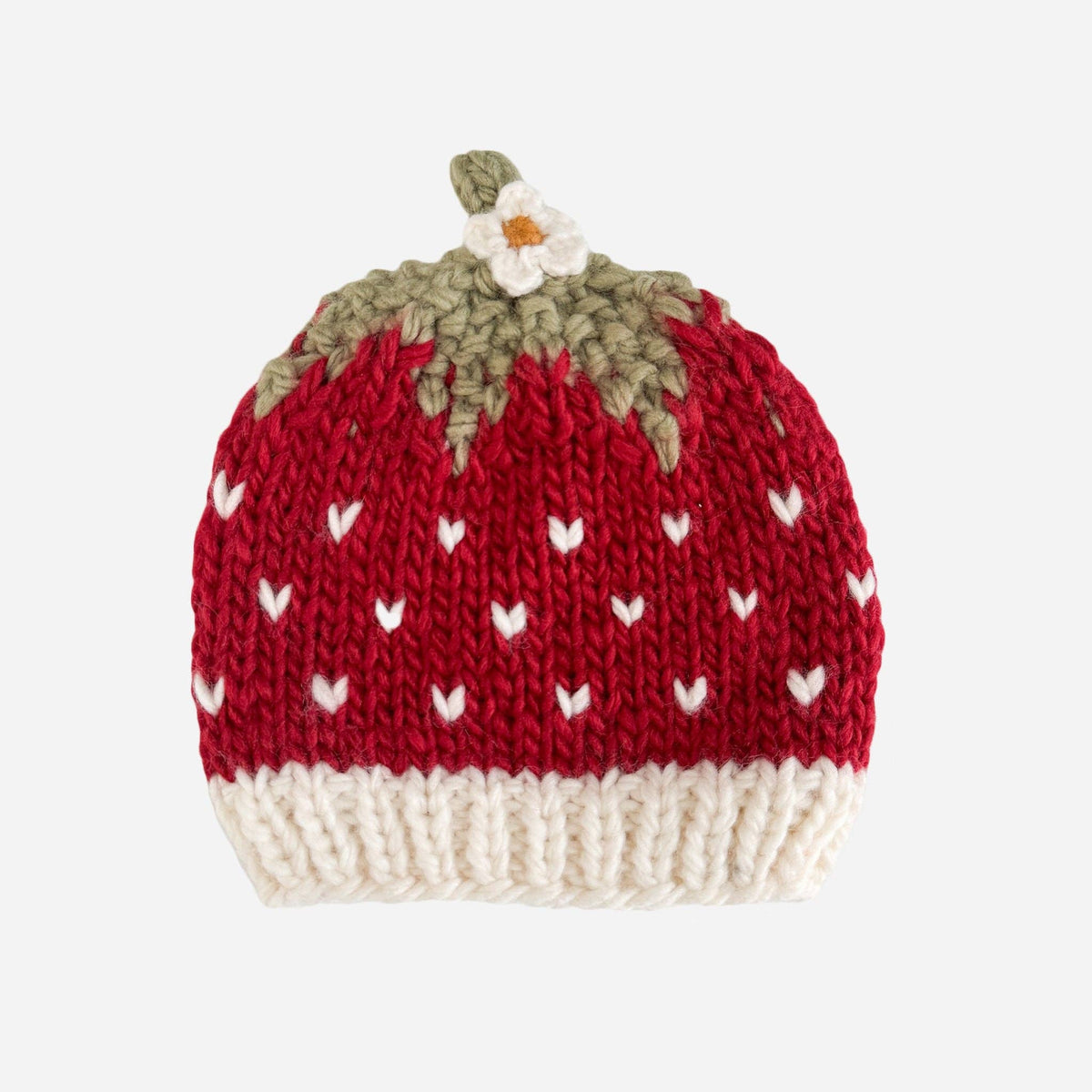 Strawberry Hat Baby Kid Gift Girls Clothing Winter Beanie