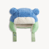 BLUE COLORBLOCK SHERPA HAT
