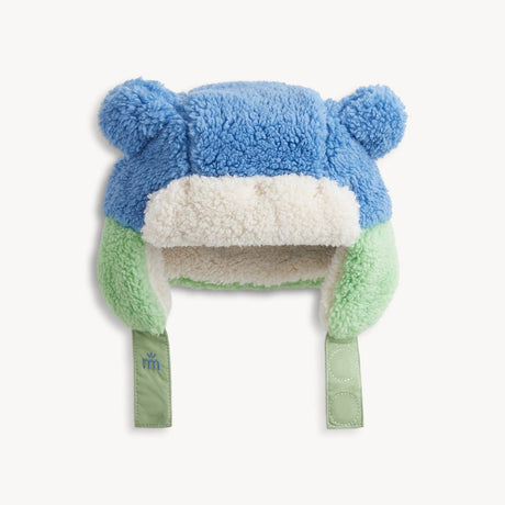 BLUE COLORBLOCK SHERPA HAT