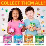 Sensory Mini Play Kit Jar with Cloud Clay: Construction Them