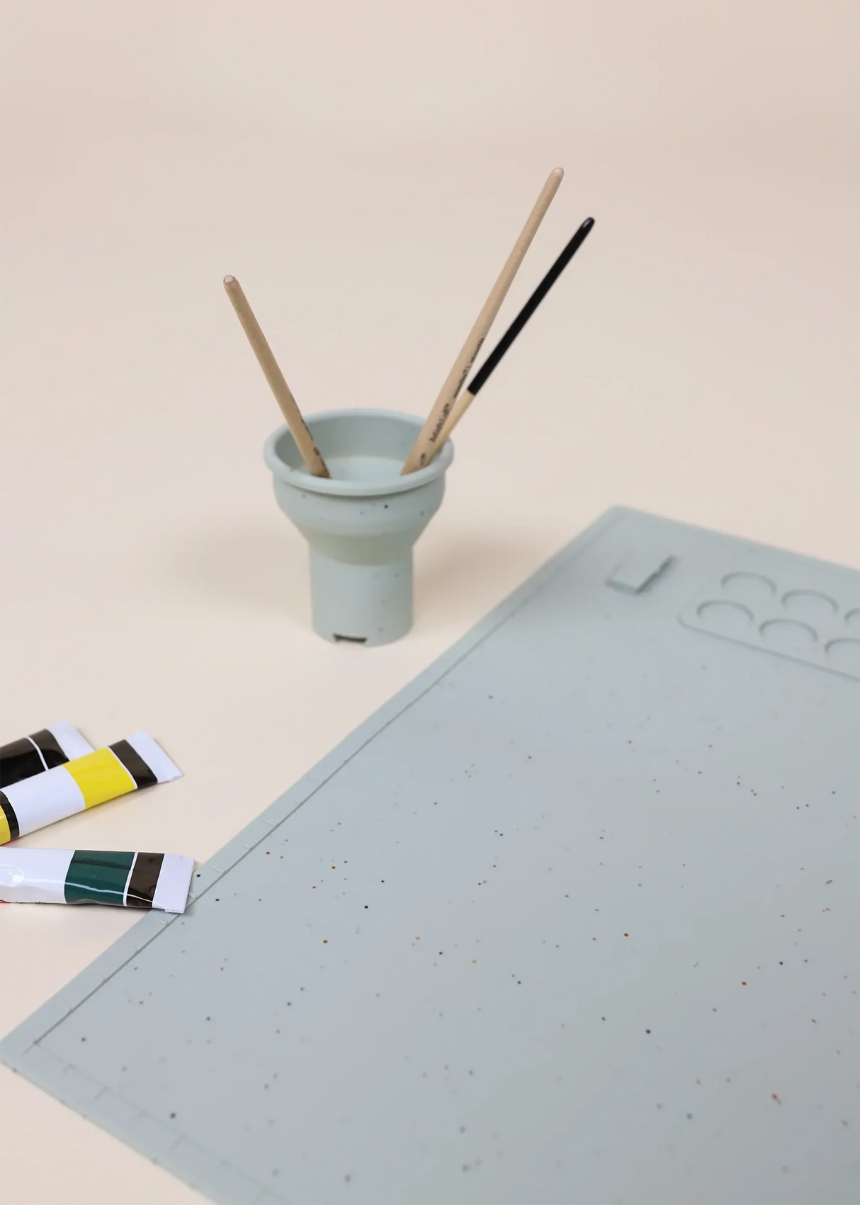 Art Painting Silicone Placemat Seafoam
