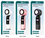 Handheld Ice Cooling Fan & Flashlight