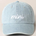 Mini Text Match with Dad and Mom Embroidery Cap