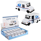 5" Diecast Us Postal Service Mail Delivery Truck 12/Disp