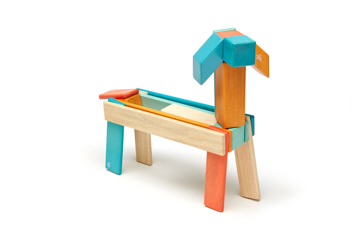 24 Piece Magnetic Wooden Block Set