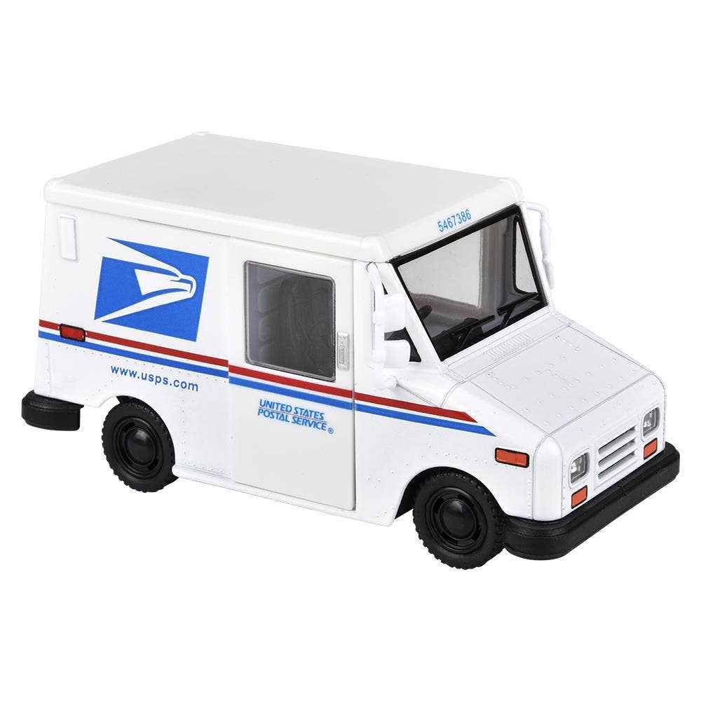 5" Diecast Us Postal Service Mail Delivery Truck 12/Disp