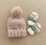Classic Pom Hat Blush Baby Kids Fall Winter Beanie