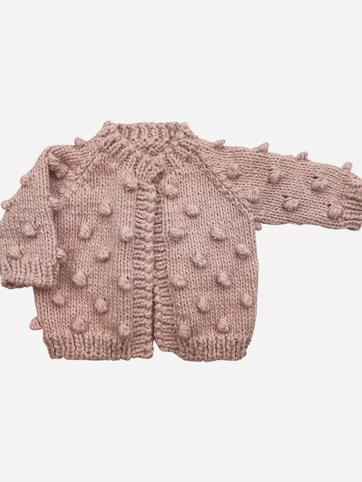 Popcorn Cardigan Baby & Kids Valentine's Sweater