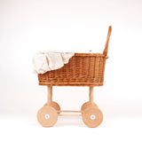 Wicker Pram Eggshell