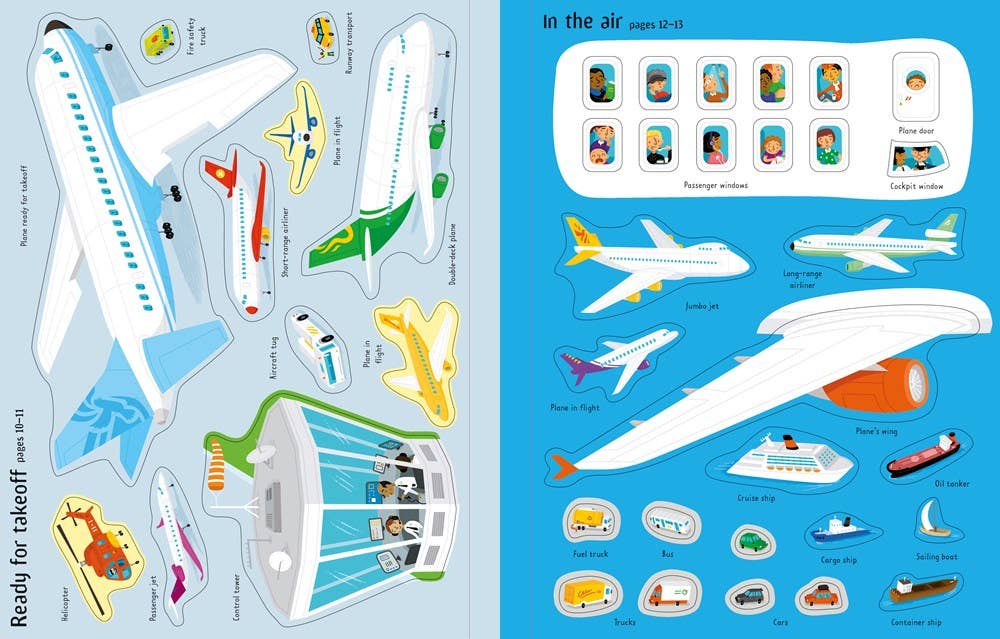 First Sticker Book Airport : Usborne
