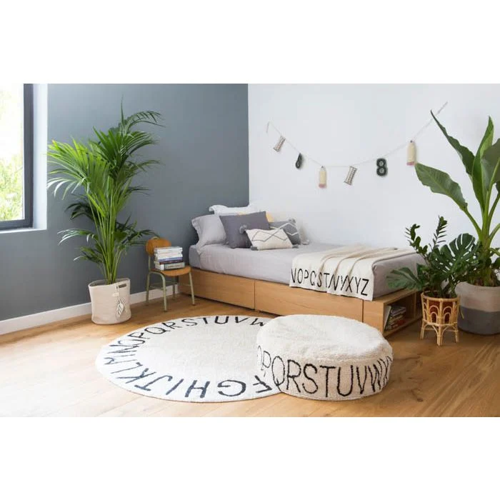 Round Abc Natural-Black