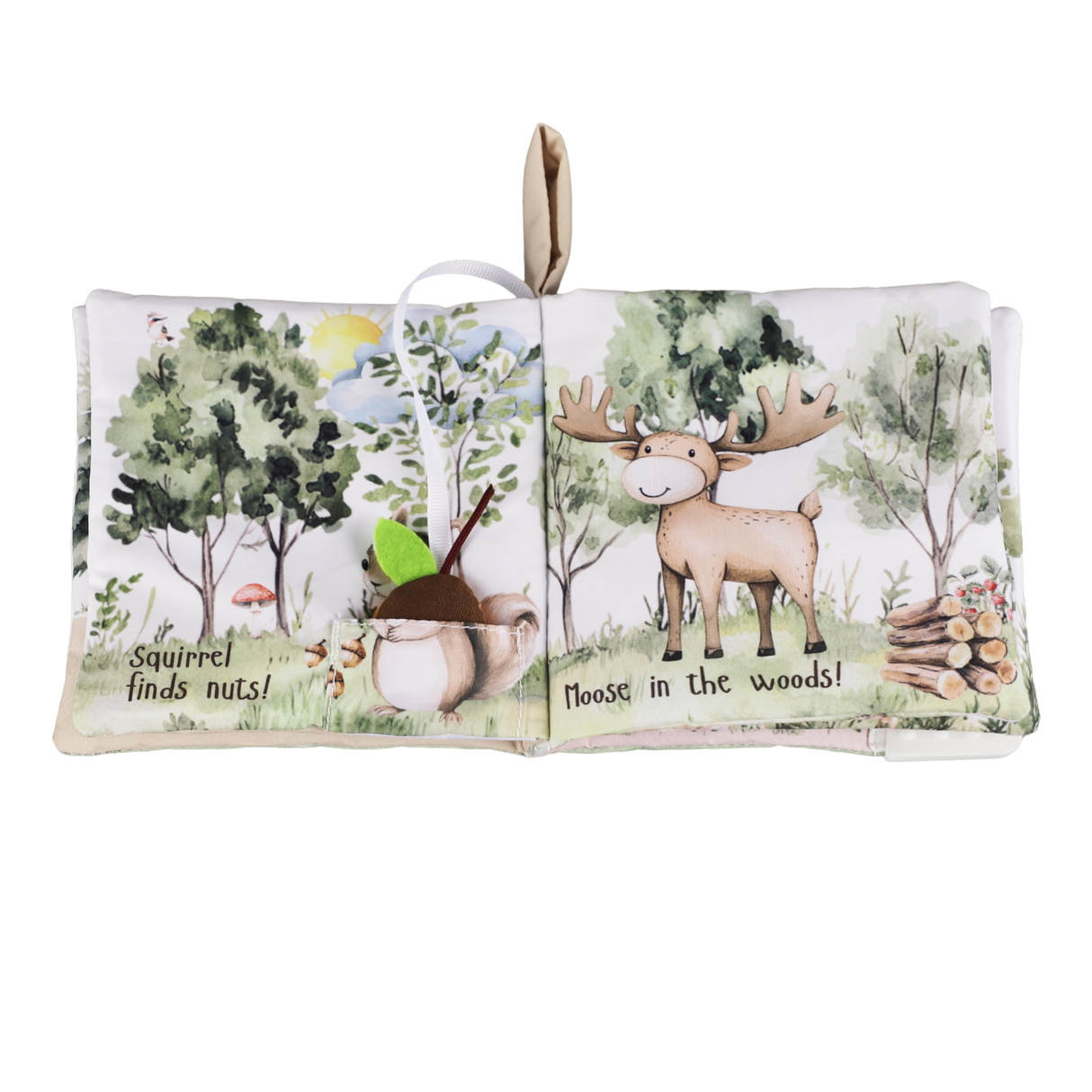 Forest Friends – 10-Page Crinkle Cloth Book for Toddlers