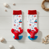 Nautical Lobster Plush Socks for Baby or Toddler
