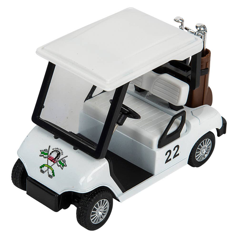 5" Diecast Pull Back Golf Cart