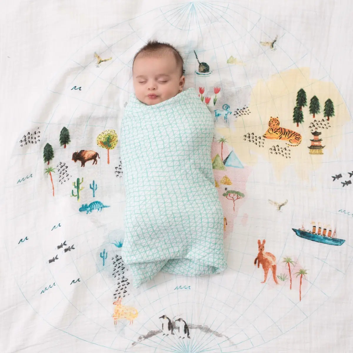 BOUTIQUE COTTON MUSLIN SWADDLE