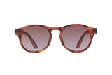 Tortoise Shell Gradient Lens Polarized Keyhole Sunglasses