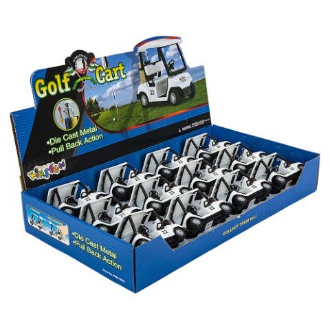 5" Diecast Pull Back Golf Cart