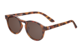 Tortoise Shell Gradient Lens Polarized Keyhole Sunglasses