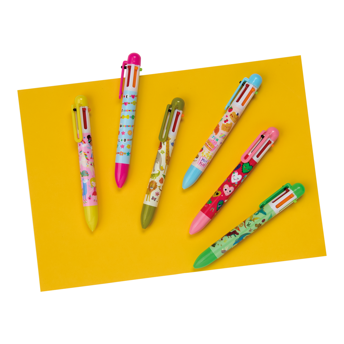 Dinosaur 6 Color Click Pen