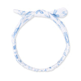 Blue Bows and Flowers - Knot Headband