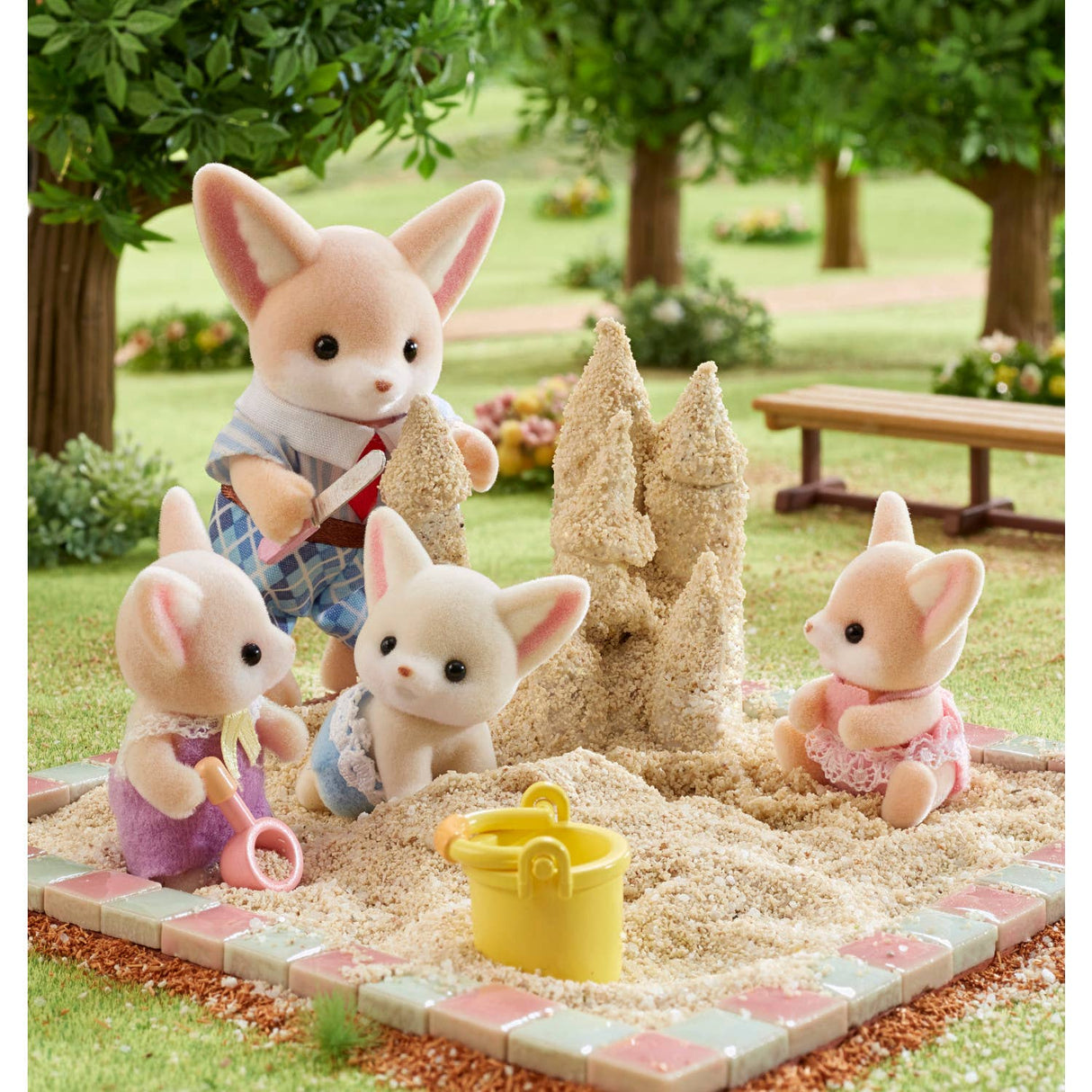 Calico Critters Fennec Fox Twins, 2 Collectible Doll Figures