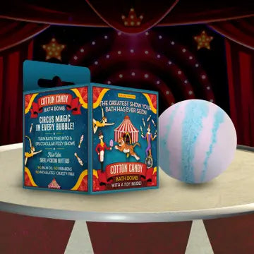 Circus Fun Bath Bomb 8.4 oz - Surprise Toy + Coloring Poster