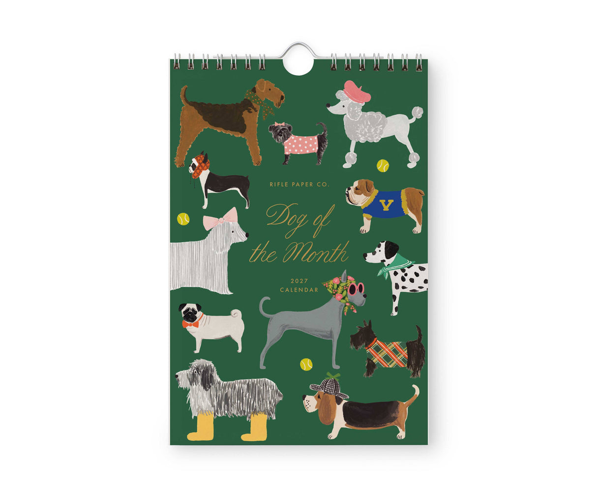 2027 Dog of the Month Kitchen Calendar (6x9)