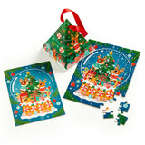 Reindeer Snow Globe 48 Piece Mini Puzzle Ornament