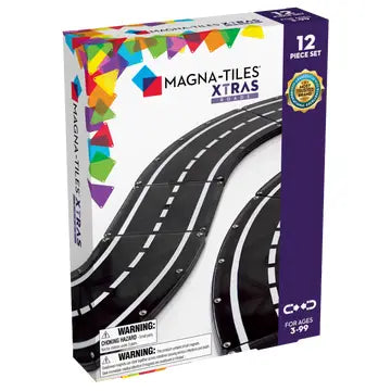 Magna-Tiles Xtras: Roads 12-Piece Set